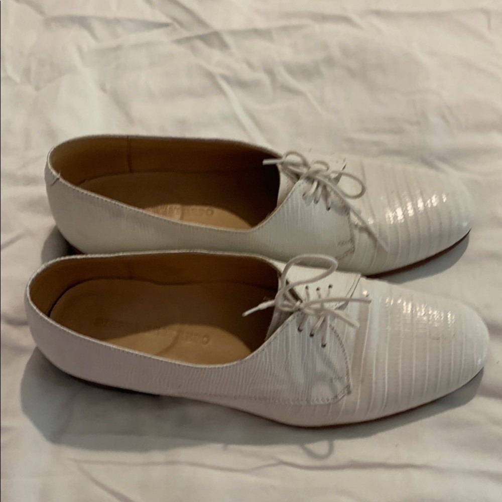 Dieppa Restrepo White Oxford Shoes Sz 9